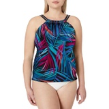 Maxine of Hollywood Womens High Neck Tankini Swimsuit Top