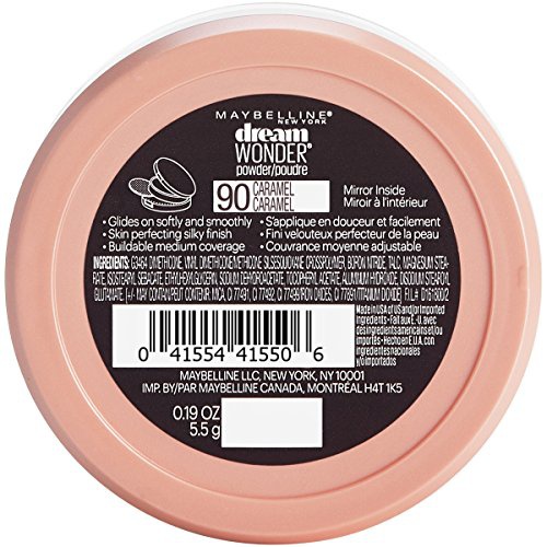  Maybelline New York Dream Wonder Powder Makeup, Caramel, 0.19 oz.