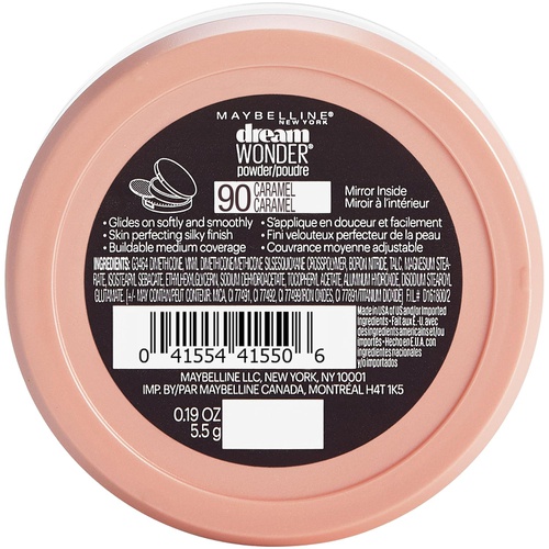  Maybelline New York Dream Wonder Powder Makeup, Caramel, 0.19 oz.