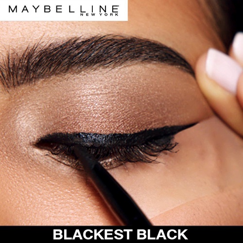  Maybelline New York Makeup Eyestudio Lasting Drama Gel Eye Liner, Blackest Black, Waterproof, 0.106 Ounce,Pack of 1