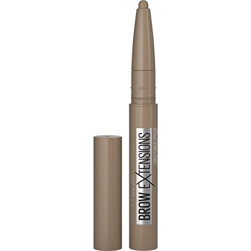  Maybelline New York Brow Extensions Eyebrow fiber Pomade Crayon, Fiber Stickeyebrow Makeup, Eye Makeup, Soft Matte Finish, for Thicker, Natural-looking Eyebrows, Blonde, 0.014 Ounc