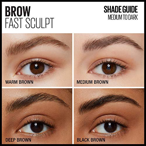  Maybelline New York Maybelline Brow Fast Sculpt, Shapes Eyebrows, Eyebrow Mascara Makeup, Clear, 0.09 Fl; Oz