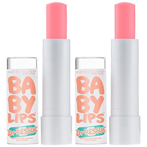  Maybelline New York Baby Lips Dr. Rescue Medicated Lip Balm Makeup, Coral Crave, Pack of 2