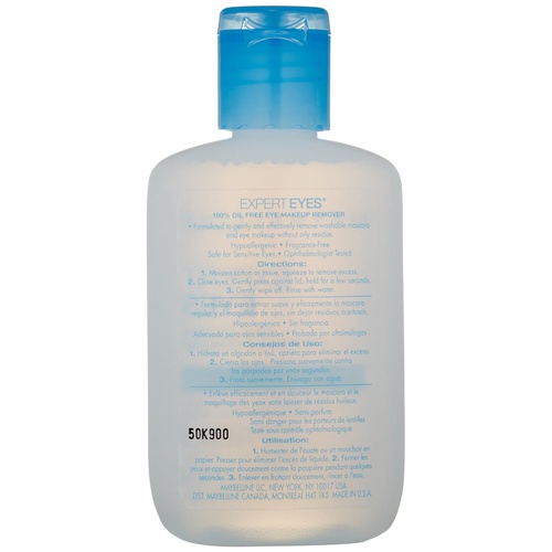  Maybelline New York Maybelline Expert Eyes Oil-Free Eye Makeup Remover, For Washable Eye Makeup, 2.3 fl. oz.