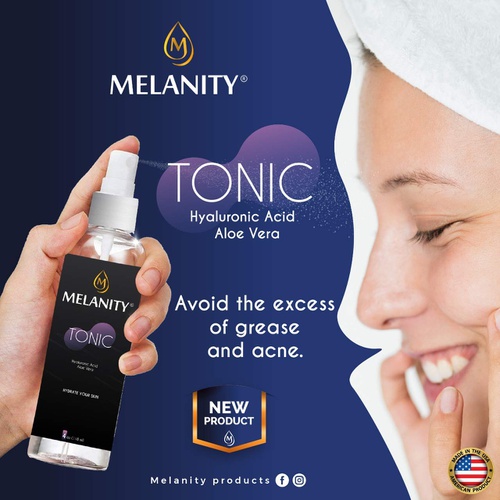  Melanity Face Tonic, Aloe & Hyaluronic Acid 4oz