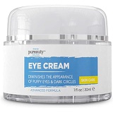 Meraz Pureauty Naturals Eye Cream for Dark Circles and Puffiness, Women & Mens Eye Cream for Dark Circles with Caffeine, Best Cucumber Eye Cream for Puffiness, Caffeine Eye Cream for Men & Women - Pur