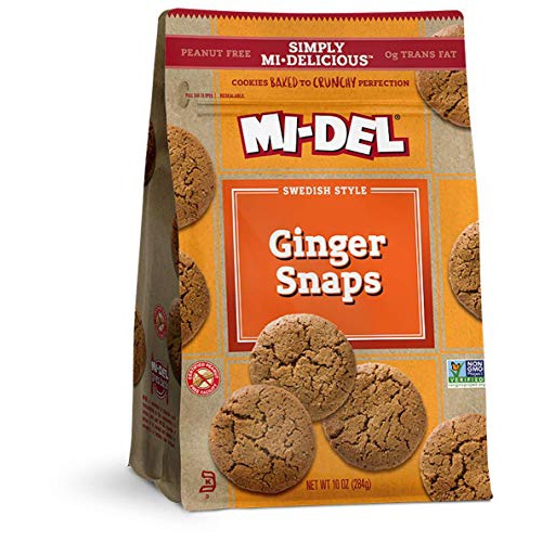  Mi-Del Swedish Style Cookies, Ginger Snaps, 10 Ounce (VLX-398), 1-Pack