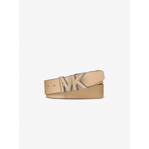 마이클코어스 Michael Kors Mens Logo Buckle Leather Belt