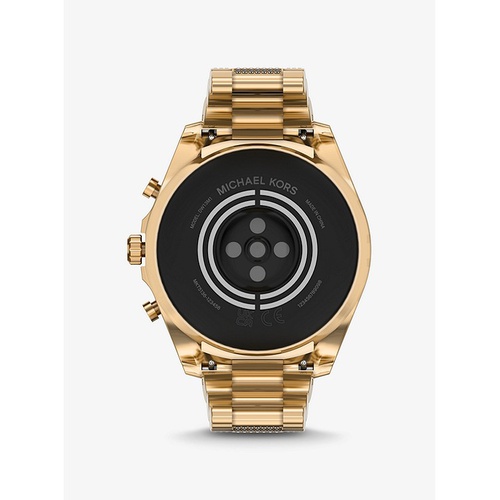 마이클코어스 Michael Kors Gen 6 Bradshaw Pave Gold-Tone Smartwatch