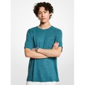 Michael Kors Mens Slub Linen Pocket T-Shirt