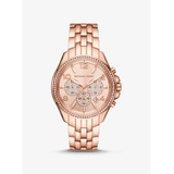 Michael Kors Oversized Pilot Pave Rose Gold-Tone Watch