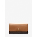 MICHAEL Michael Kors Large Logo and Leather Tri-Fold Wallet