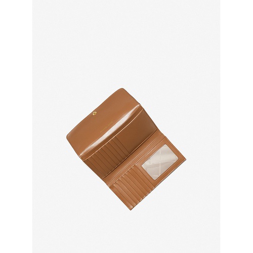 마이클코어스 MICHAEL Michael Kors Large Logo and Leather Tri-Fold Wallet
