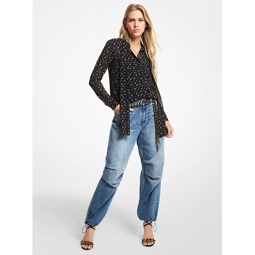 마이클코어스 MICHAEL Michael Kors Wide-Leg Denim Jeans