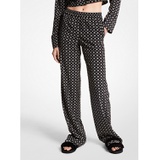 MICHAEL Michael Kors Studded Medallion Crushed Crepe Pajama Pants