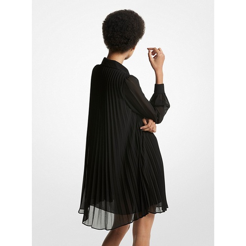 마이클코어스 MICHAEL Michael Kors Georgette Pleated Shirtdress