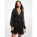 MICHAEL Michael Kors Dot Fil Coupe Georgette Ruffled Dress