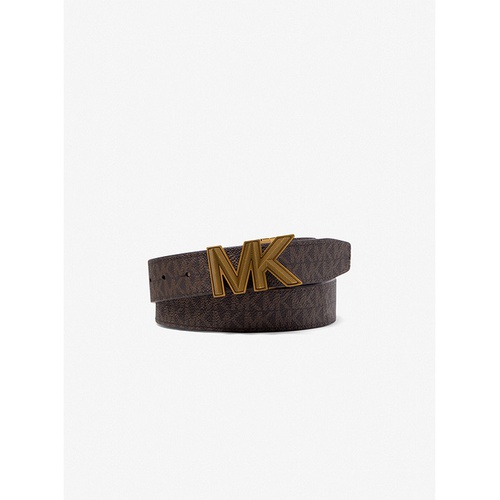 마이클코어스 Michael Kors Mens Reversible Logo and Leather Belt