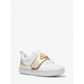 MICHAEL Michael Kors Emmett Two-Tone Logo Embellished Leather Sneaker