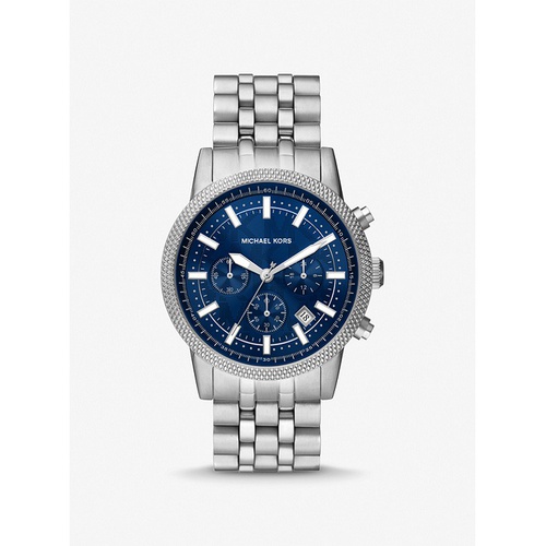 마이클코어스 Michael Kors Oversized Hutton Silver-Tone Watch