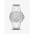 Michael Kors Oversized Dylan Pave Silver-Tone Watch