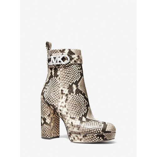 마이클코어스 MICHAEL Michael Kors Parker Snake Embossed Faux Leather Platform Boot