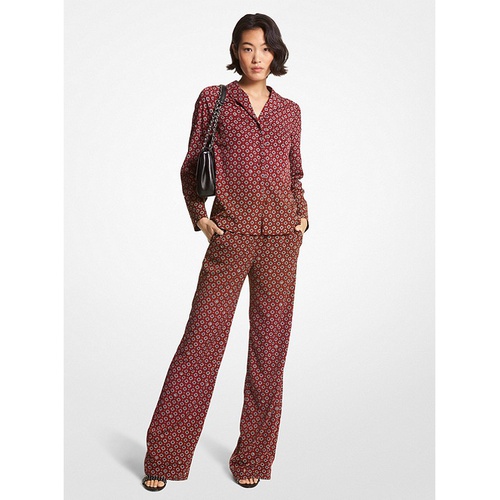 마이클코어스 MICHAEL Michael Kors Medallion Crepe Pajama Pants