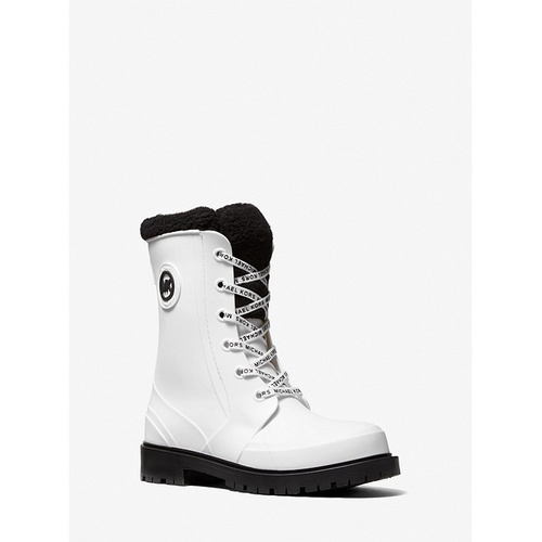 마이클코어스 MICHAEL Michael Kors Montaigne Faux Shearling-Lined PVC Rain Boot