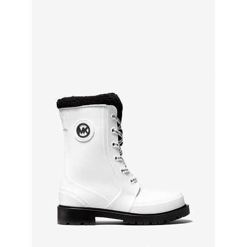 마이클코어스 MICHAEL Michael Kors Montaigne Faux Shearling-Lined PVC Rain Boot