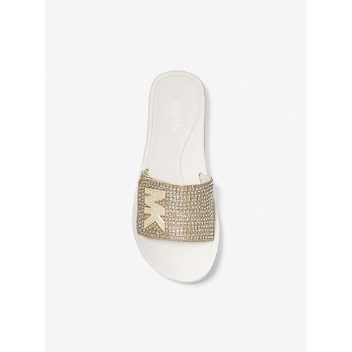 마이클코어스 MICHAEL Michael Kors Embellished Platform Slide Sandal