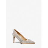 MICHAEL Michael Kors Alina Flex Crystal Embellished Glitter Chain-Mesh Pump