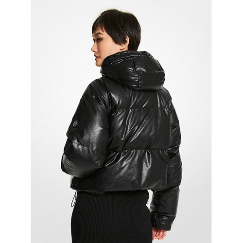 마이클코어스 MICHAEL Michael Kors Quilted Faux Leather Puffer Jacket