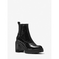 MICHAEL Michael Kors Cyrus Crinkled Faux Leather Ankle Boot