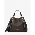 MICHAEL Michael Kors Brooklyn Large Logo and Pebbled Leather Tote Bag