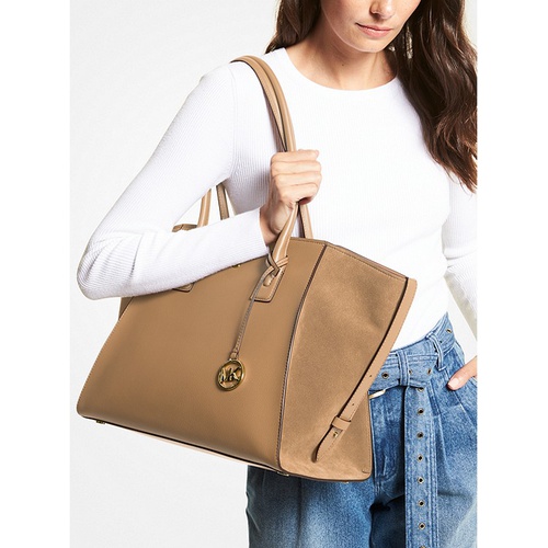 마이클코어스 MICHAEL Michael Kors Avril Extra-Large Leather Top-Zip Tote Bag