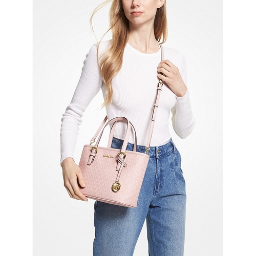 마이클코어스 MICHAEL Michael Kors Jet Set Travel Extra-Small Logo Top-Zip Tote Bag