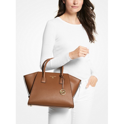 마이클코어스 MICHAEL Michael Kors Avril Large Leather Top-Zip Satchel