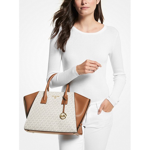 마이클코어스 MICHAEL Michael Kors Avril Large Logo Top-Zip Satchel