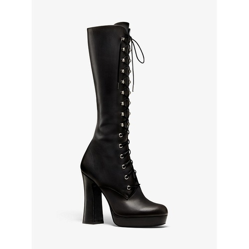 마이클코어스 Michael Kors Collection Deandra Calf Leather Platform Boot