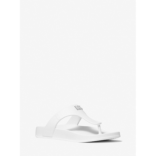 마이클코어스 MICHAEL Michael Kors Linsey Logo Rubber T-Strap Sandal