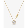 Michael Kors Precious Metal-Plated Sterling Silver Pave Halo Necklace