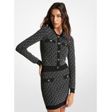 MICHAEL Michael Kors Logo Jacquard Cardigan