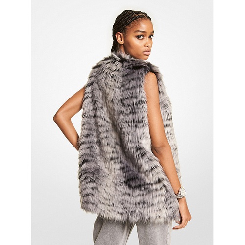 마이클코어스 MICHAEL Michael Kors Tiger Print Faux Fur Vest