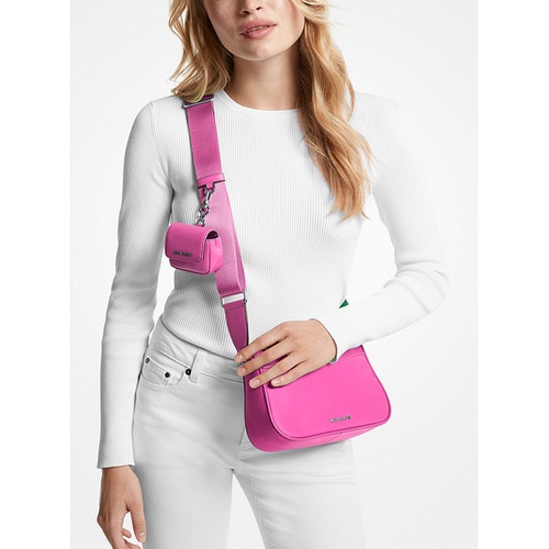 마이클코어스 MICHAEL Michael Kors Jet Set Medium Nylon Gabardine Crossbody Bag with Case for Apple Airpods Pro