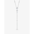 Michael Kors Sterling Silver Pave Lariat Necklace