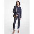 MICHAEL Michael Kors Belted Denim Jumpsuit