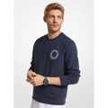 Michael Kors Mens Logo Print French Terry Blend Sweatshirt