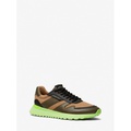 Michael Kors Mens Dax Leather and Mesh Trainer