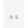 Michael Kors Precious Metal-Plated Sterling Silver Pave Stud Earrings