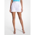 MICHAEL Michael Kors Pleated Linen Blend Shorts